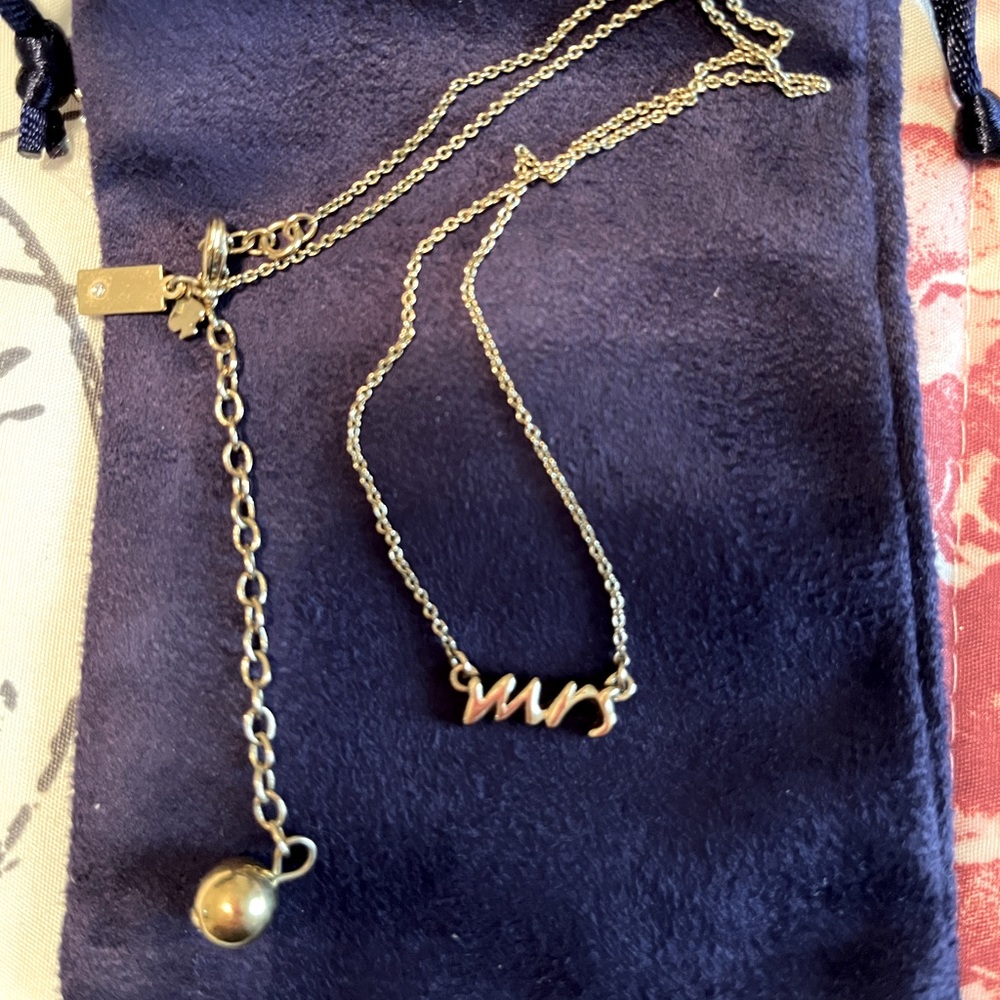 Kate Spade “Mrs” necklace